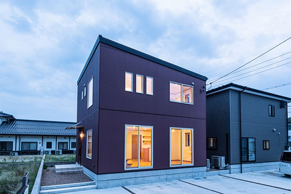 島根県松江市黒田町の注文住宅俯瞰