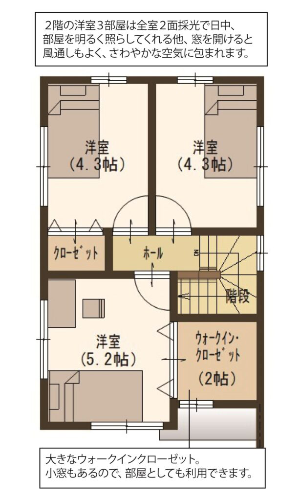 松江の注文住宅2F